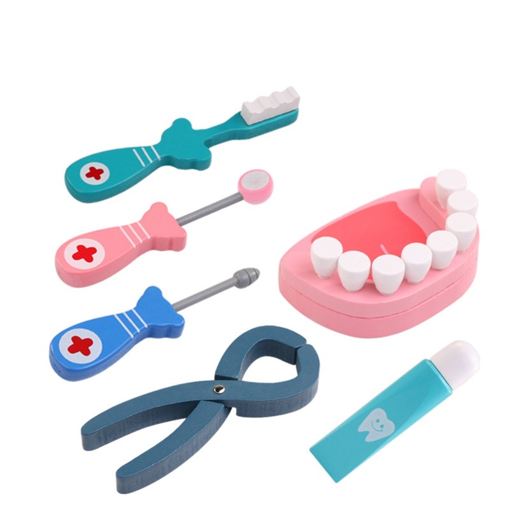 NEW🌟WOODEN DENTAL KIDS KIT✨🙌🏻PULL TEETH😍